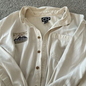 Vintage Wyoming Cowboys Button Up